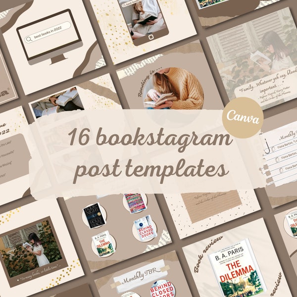 Bookstagram Template Canva Etsy Bookstagram Template Canva Etsy