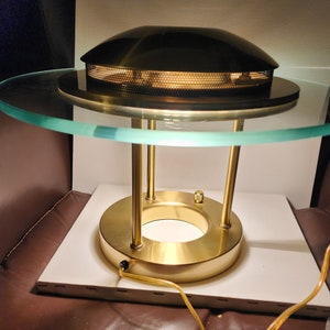 Lite Source Halogen Saucer Lamp