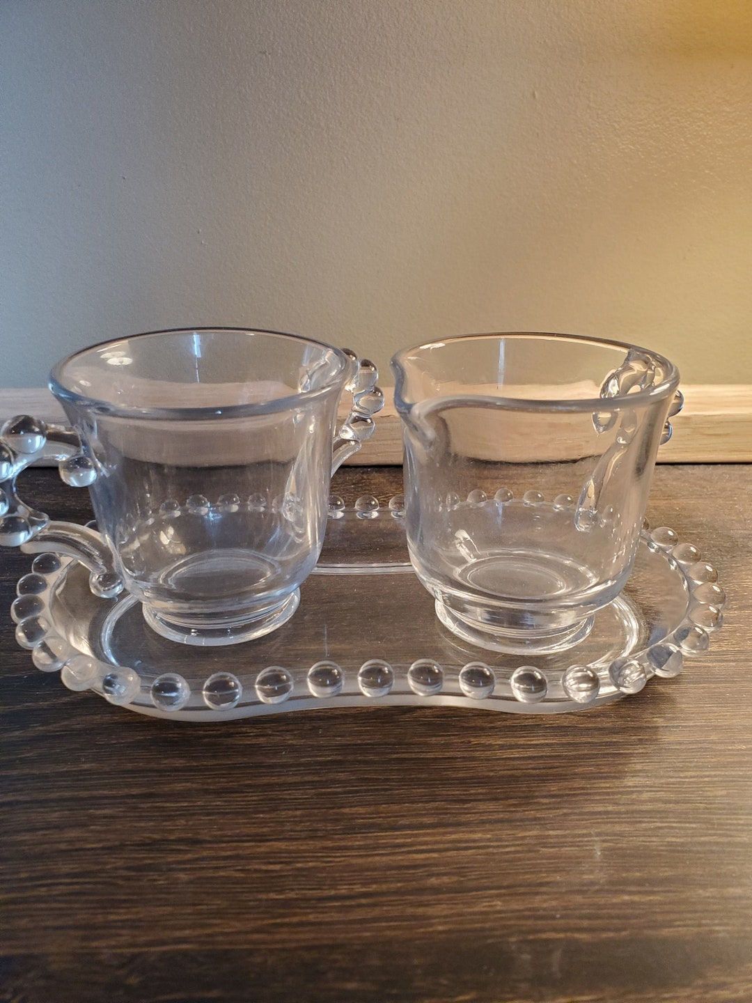 Candlewick Sugar and Creamer Set Etsy