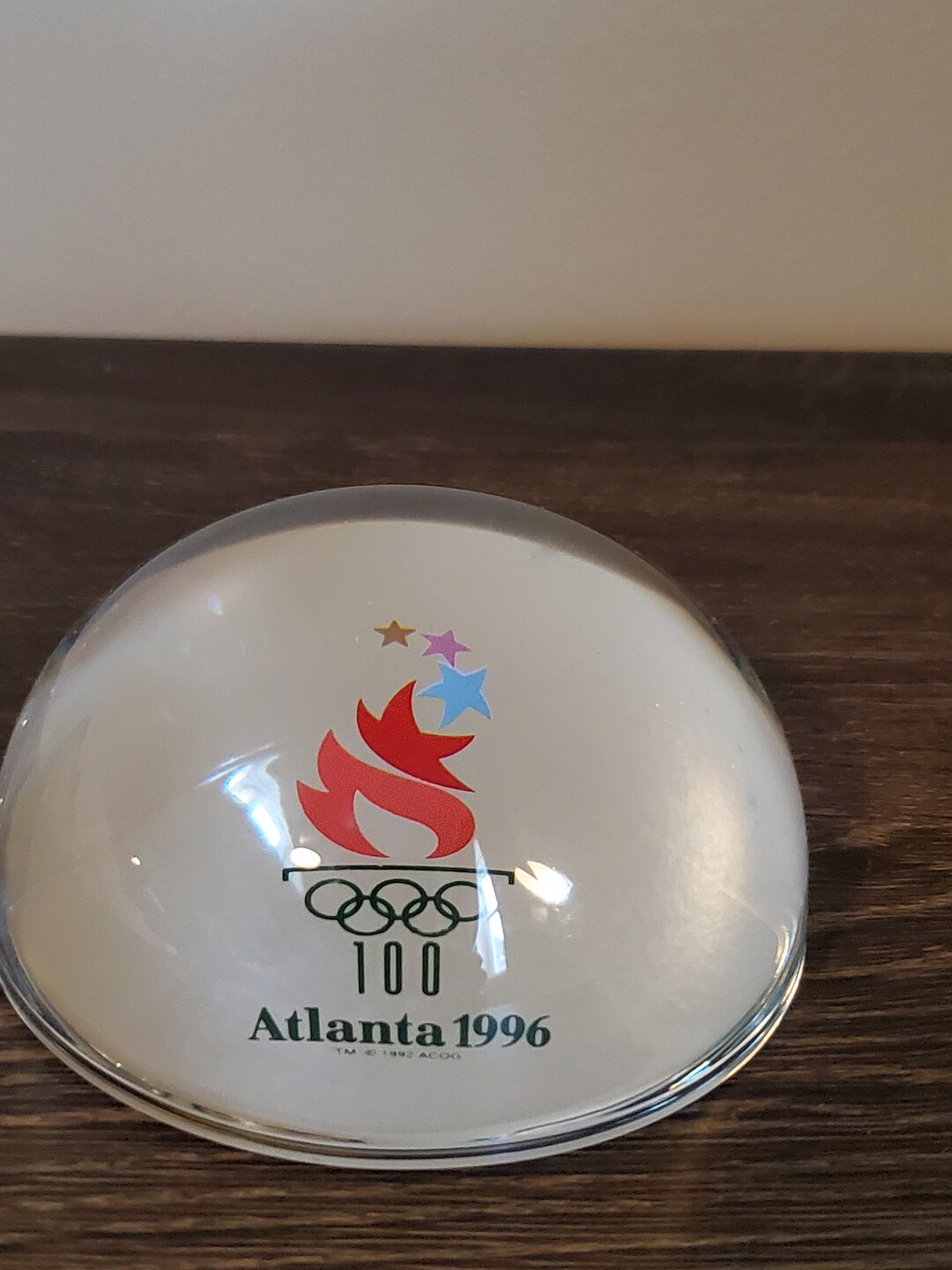 Crystal Avon Olympic Games Paper Weight Etsy