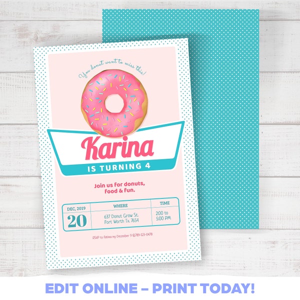 Krispy Kreme Template - Etsy