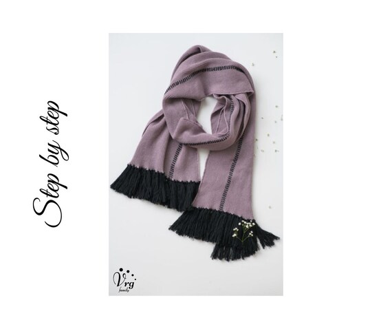 purple cashmere scarf