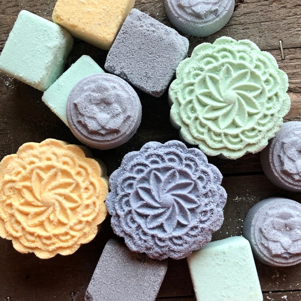 Shower Steamers/aromatherapy/ Eucalyuptus, Peppermint, Menthol, Lavender, Chamomile / Sinus Pressure, Headache, Sleep Aid/ Shower Gifts