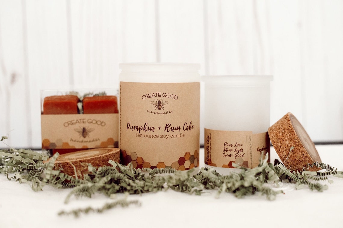 Pumpkin Rum Cake soy candle/ Soy wax melts/ Reed diffuser Pumpkin Rum Cake soy candle/ Soy wax melts/ Reed diffuser