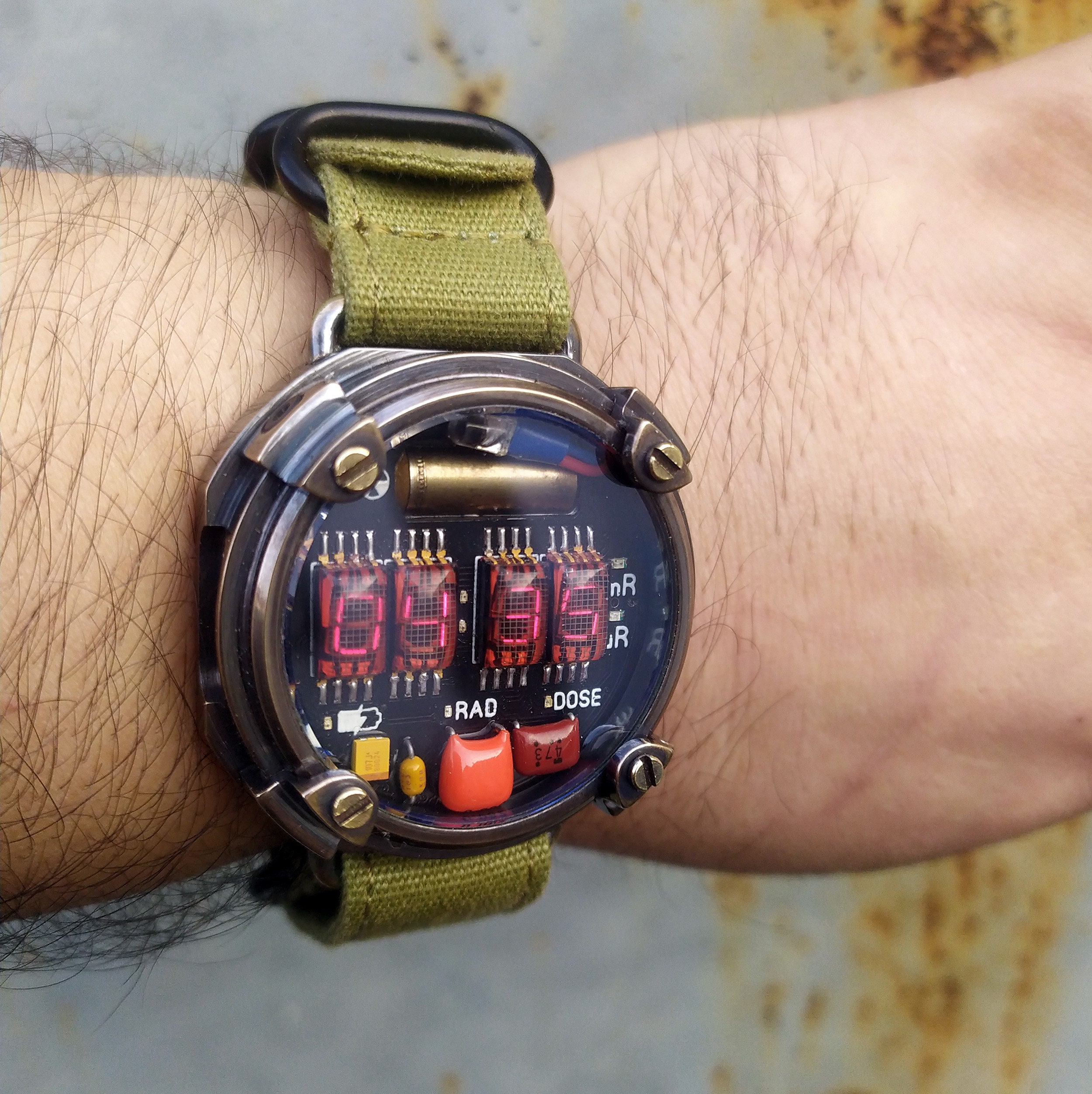 METRO Exodus Styled LED Wrist Watch Dosimeter - Etsy