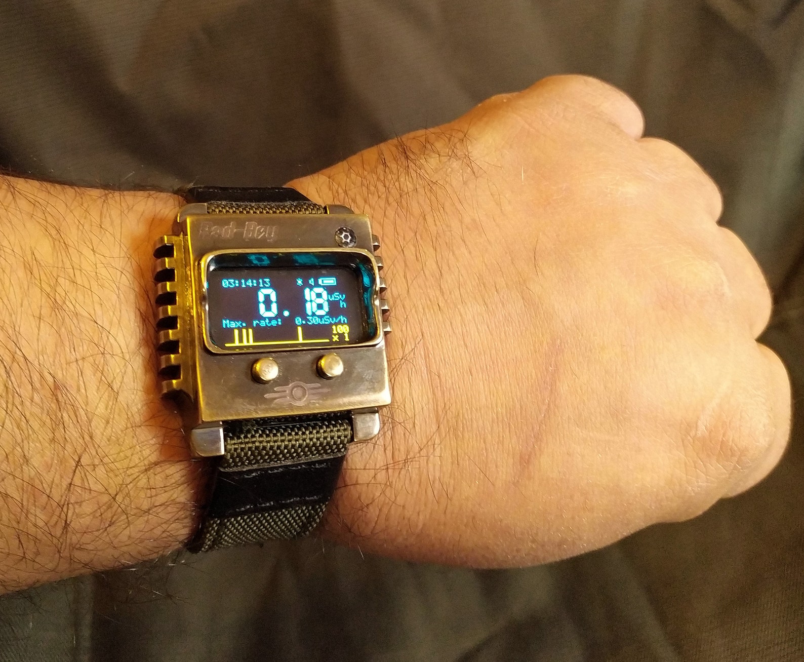 Fallout inspired wrist watch radiation dosimeter RadBoy Etsy