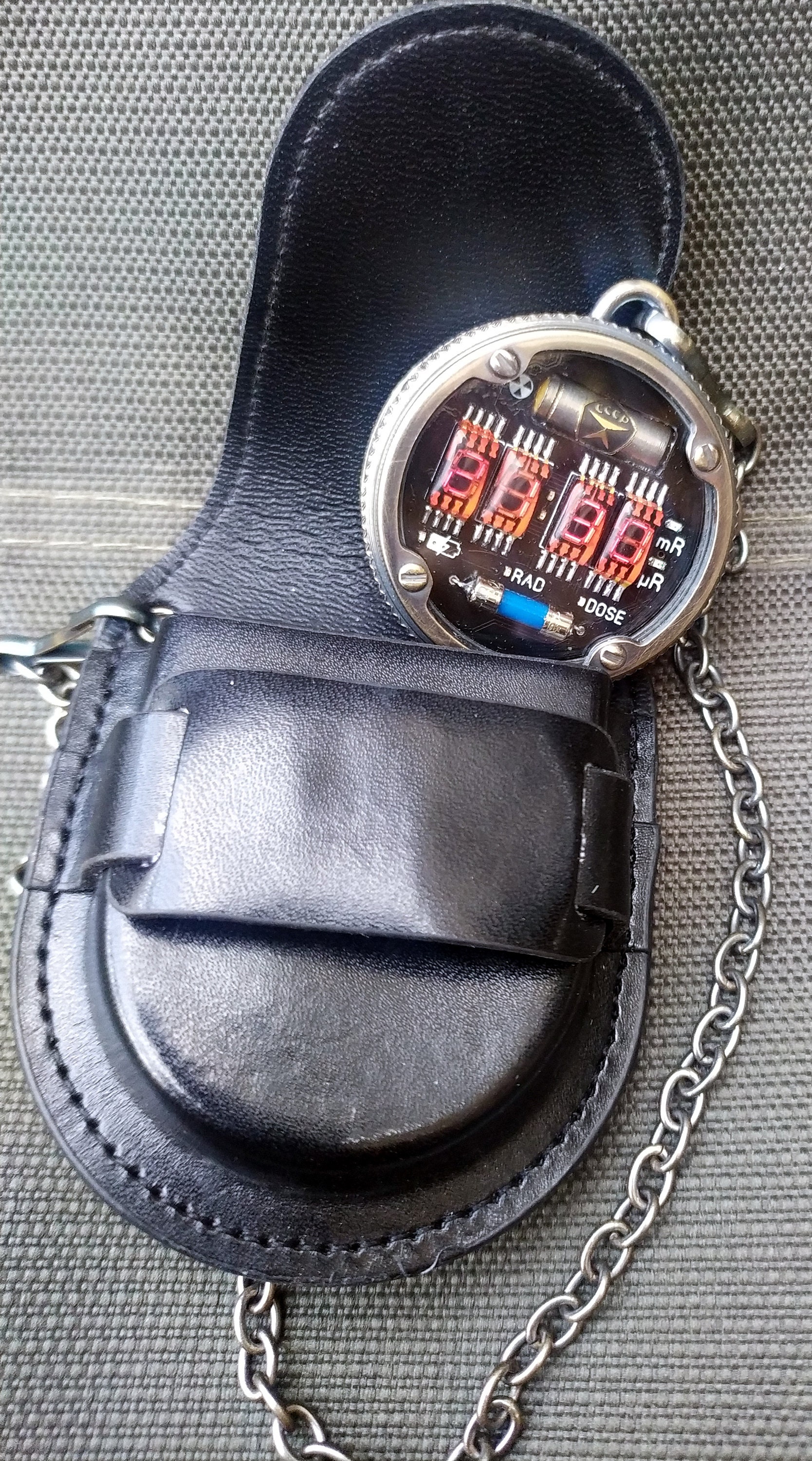 METRO 2033 styled LED pocket watch dosimeter Etsy