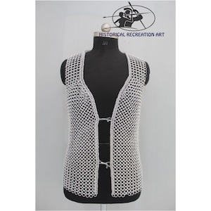 Handmade Aluminium Jacket Top Jump Ring Halter - Sleeveless Costume for Women
