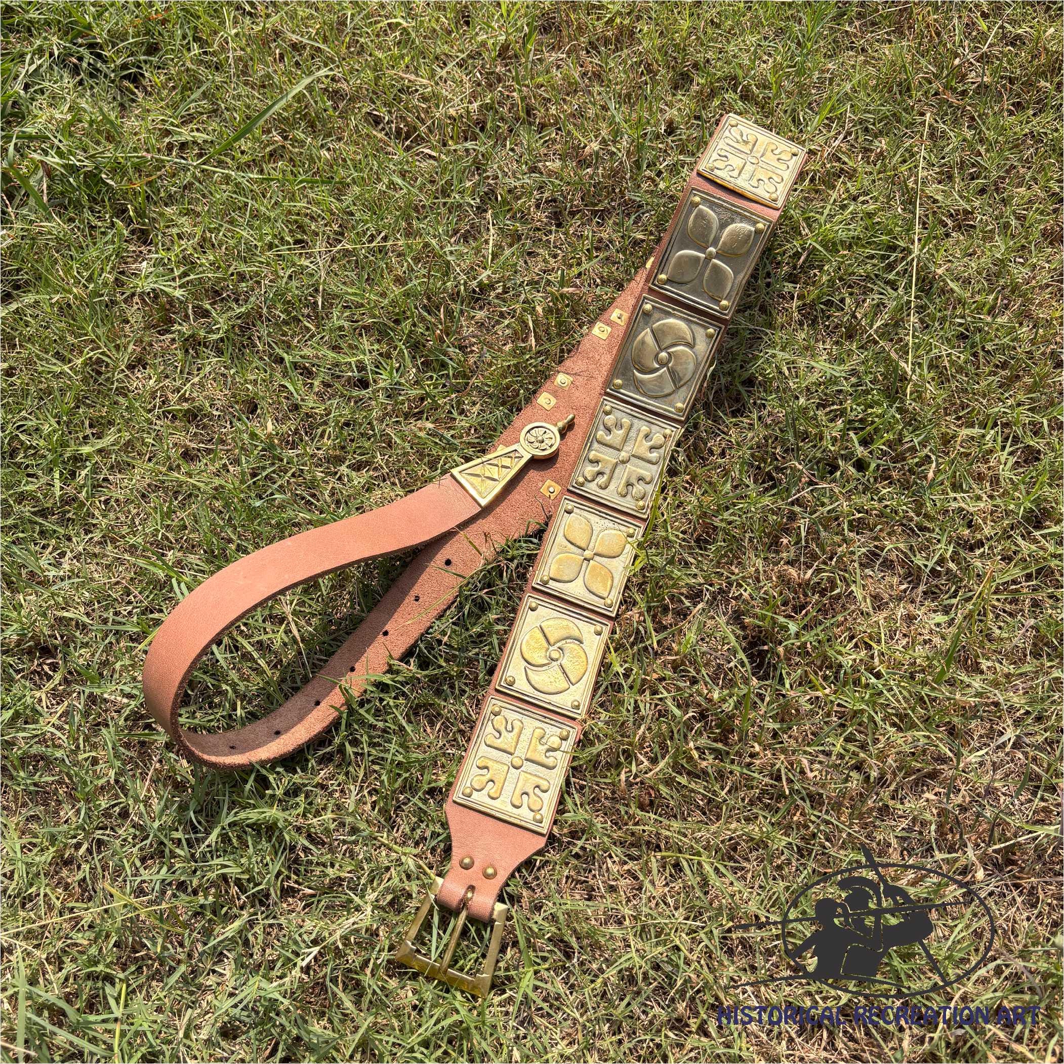 Medieval Leather Belt Handmade | Adjustable Vintage Waist Belt for Men & Women | Renaissance Costume Accessory