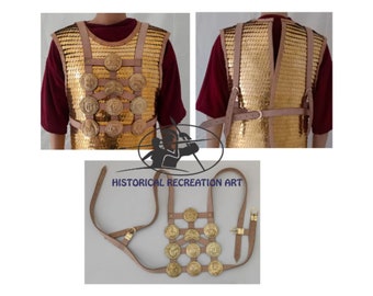 Roman Phalera Leather Belt