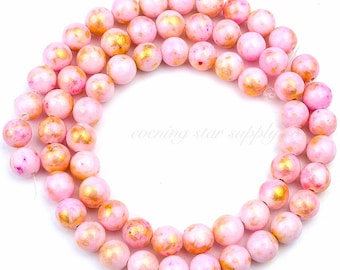 Natural 4/6/8/10/12mm Nephrite Pink Jade Round Gemstone Loose Beads 15 Inch Natural 4/6/8/10/12mm Nephrite Pink Jade Round Gemstone Loose Beads 15 Inch