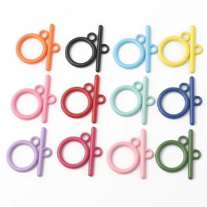 OT Jewelry Clasp, Pack of 10, Great Colors, Wholesale DIY Jewelry Supplies Bracelet Necklace Findings