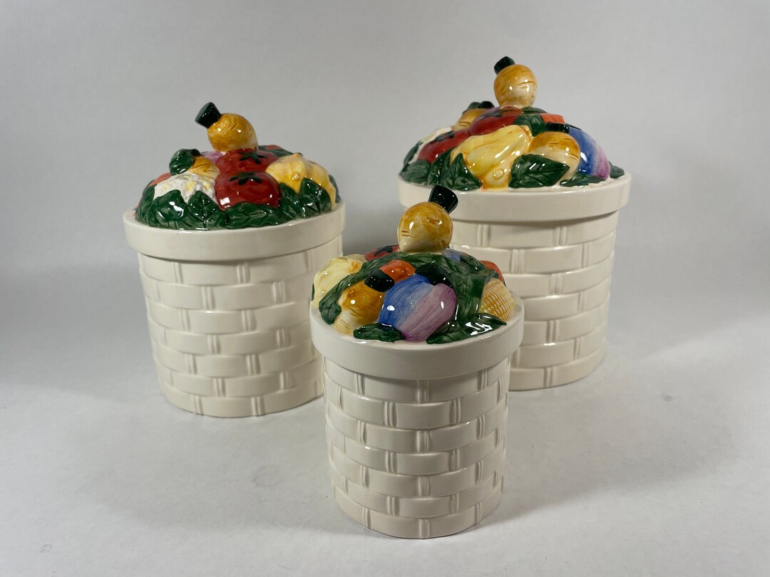 Canister, Canister Set, 3 Piece Canister Set, Rosssimons Canister Set