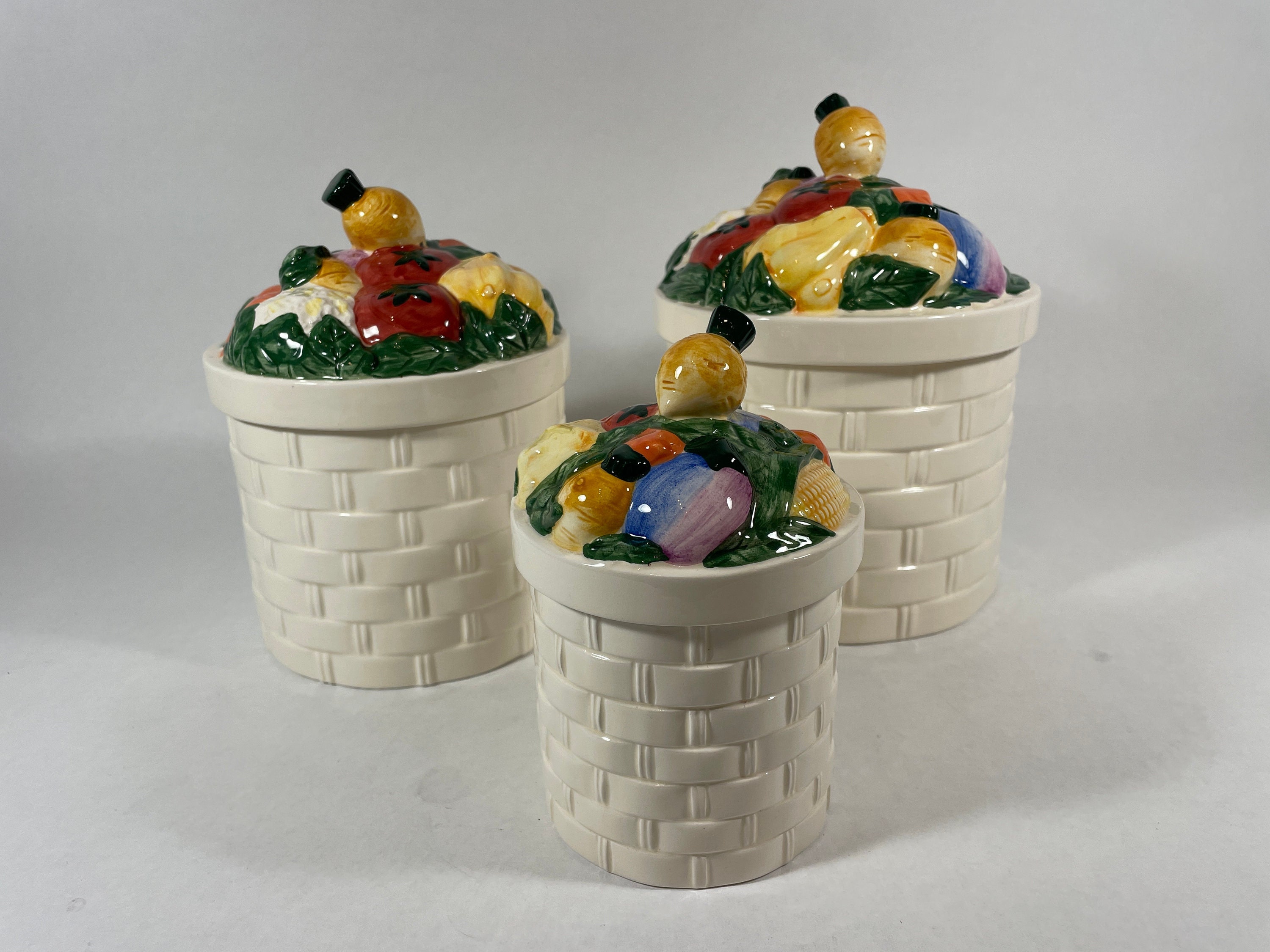 Canister, Canister Set, 3 Piece Canister Set, Rosssimons Canister Set