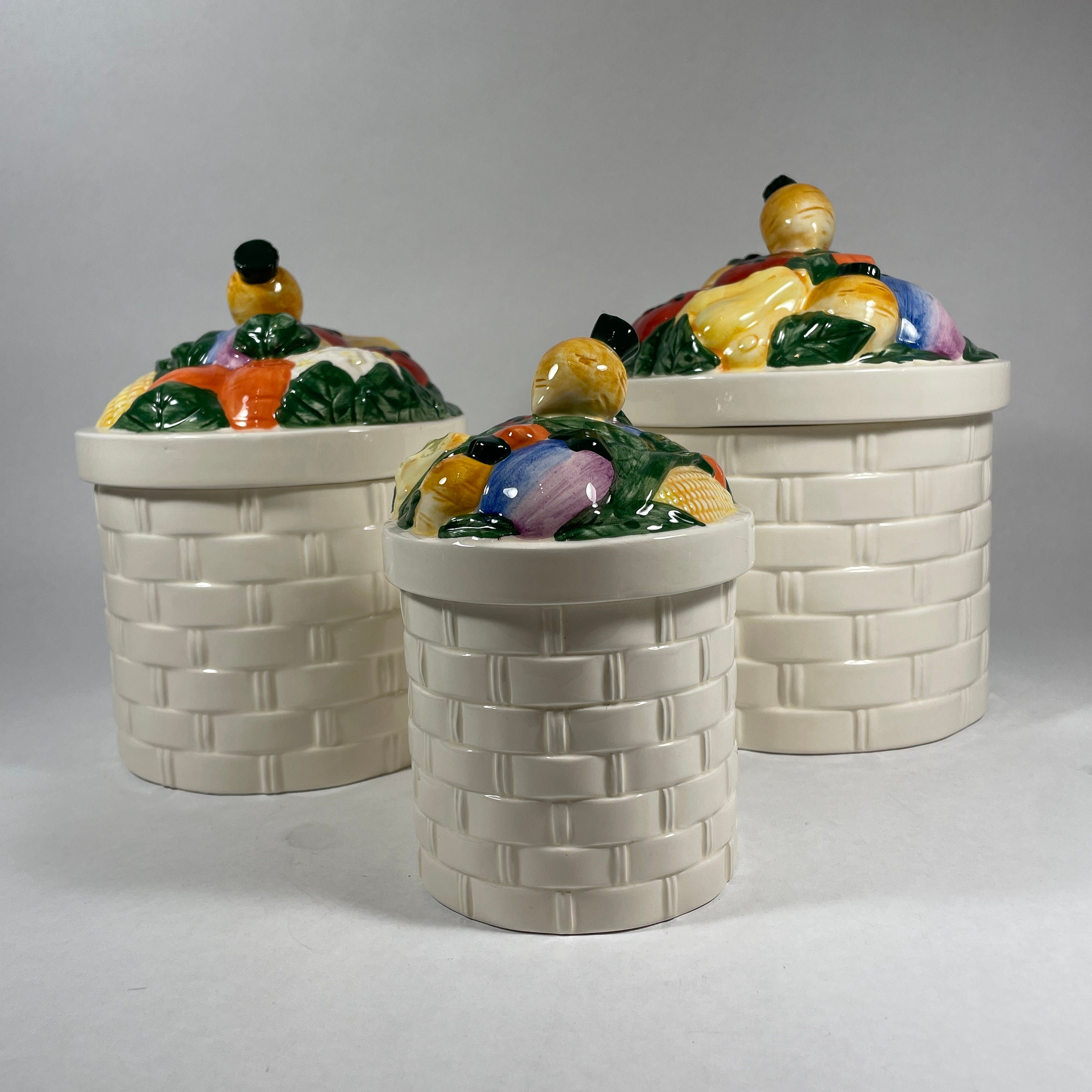 Canister, Canister Set, 3 Piece Canister Set, Rosssimons Canister Set
