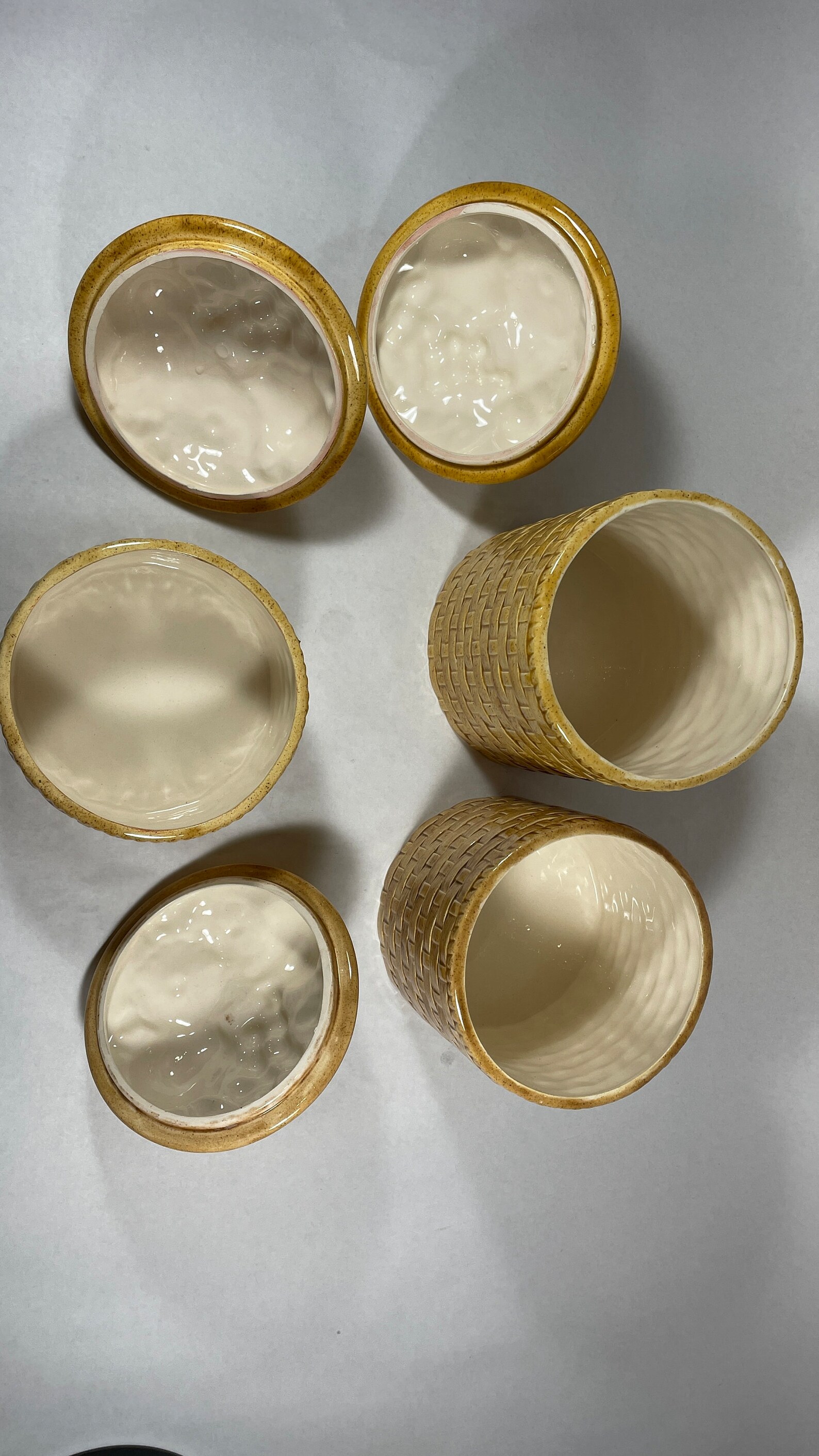 Canister Canister Set 3 Piece Canister Set Handmade Etsy