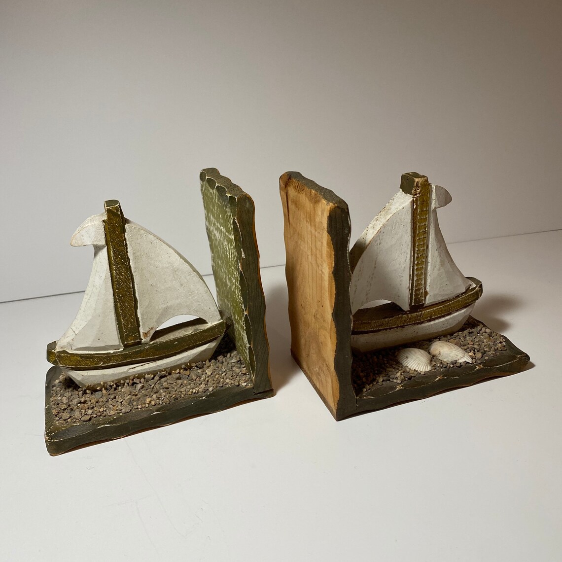 Bookends Boat Bookends Sail decor beach decor coastal Etsy