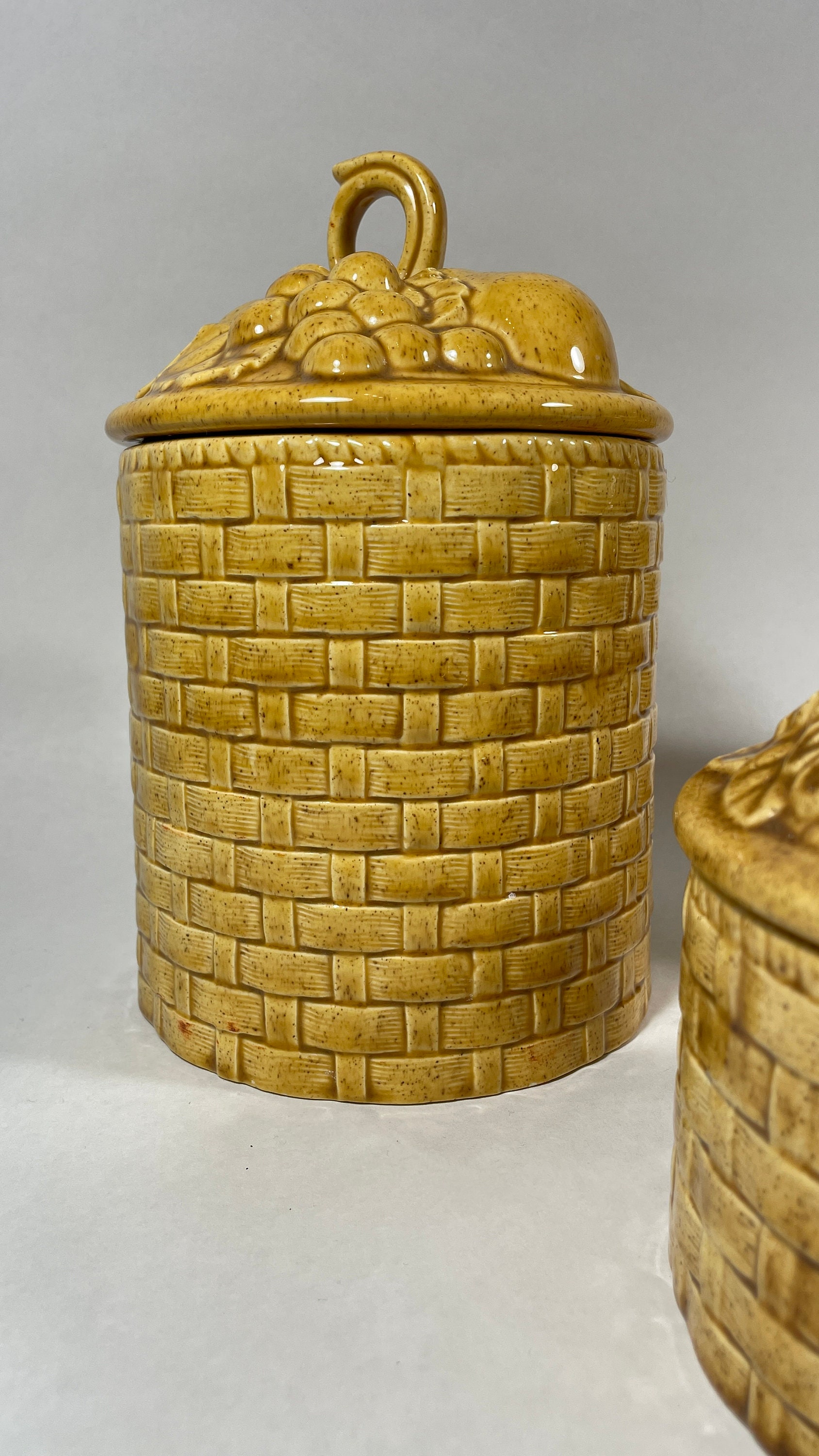 Canister, Canister Set, 3 Piece Canister Set, Handmade Canister Set