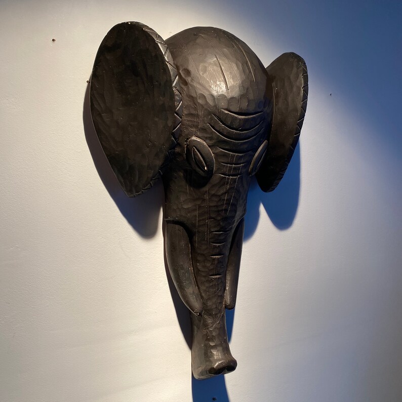 Elephant Wall Decor, Elephant Decor, Elephant Wall Sculpture, Ceramic