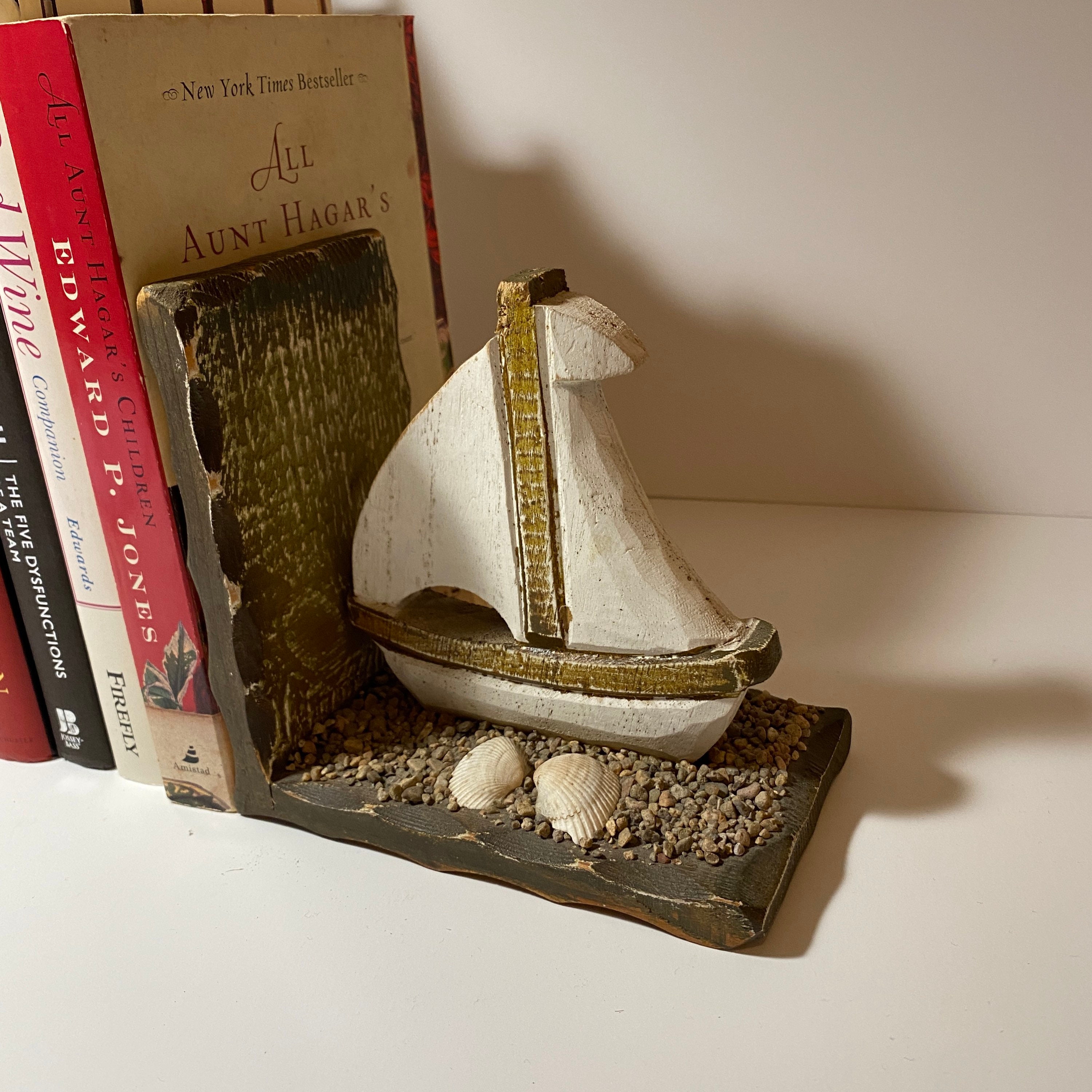 Bookends Boat Bookends Sail decor beach decor coastal Etsy