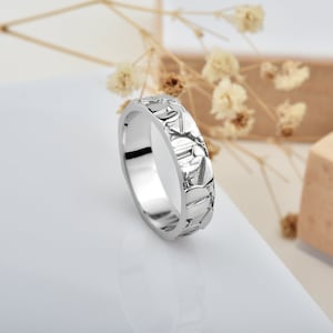 Screw ring in 925 sterling silver or gold plated, 14K gold ring for architect gift, Girlfriend polished ring for valentines day gift