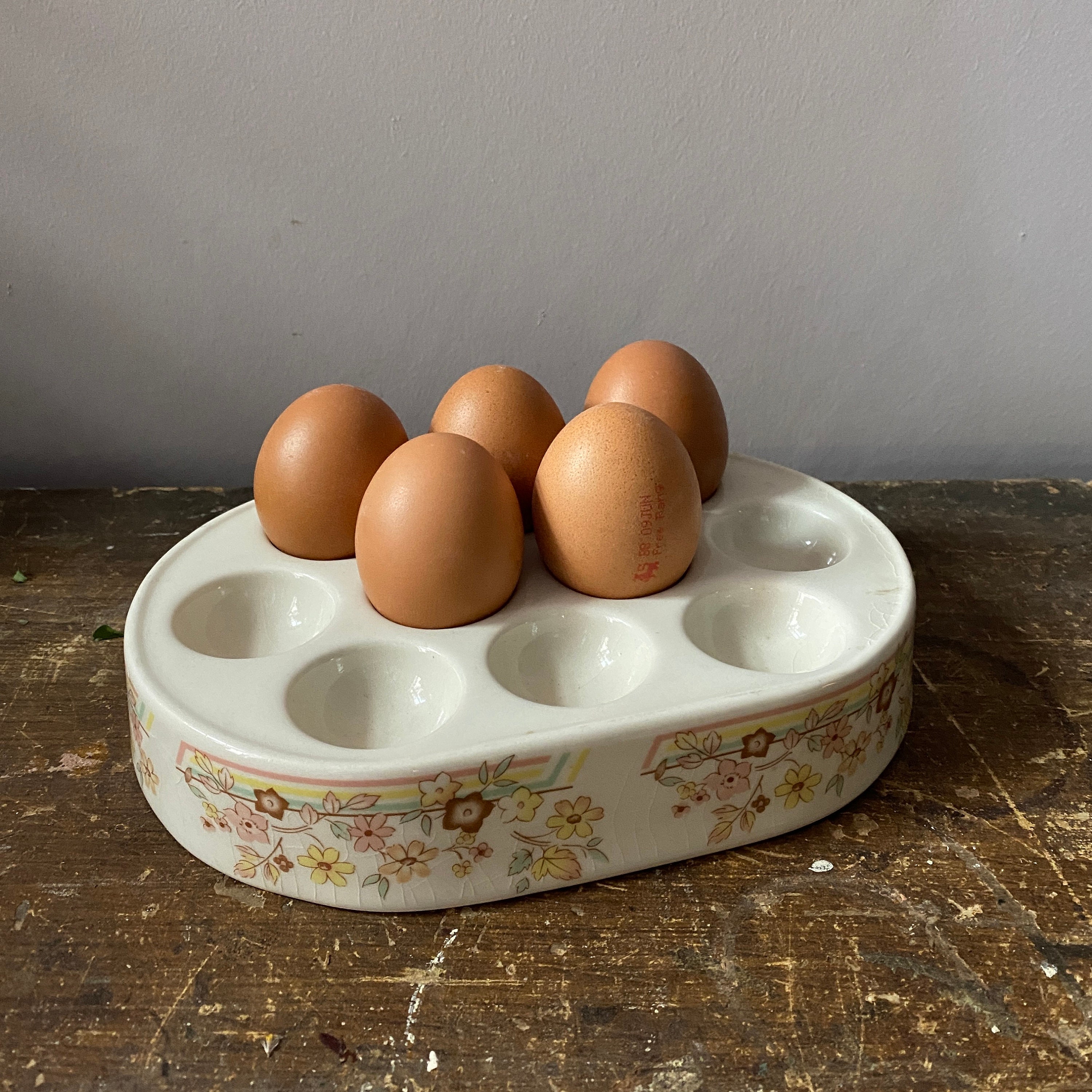 Vintage 70s Ceramic Egg Holder Country House Farmhouse Etsy UK