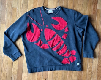 Sudadera de langosta, patchwork de retales