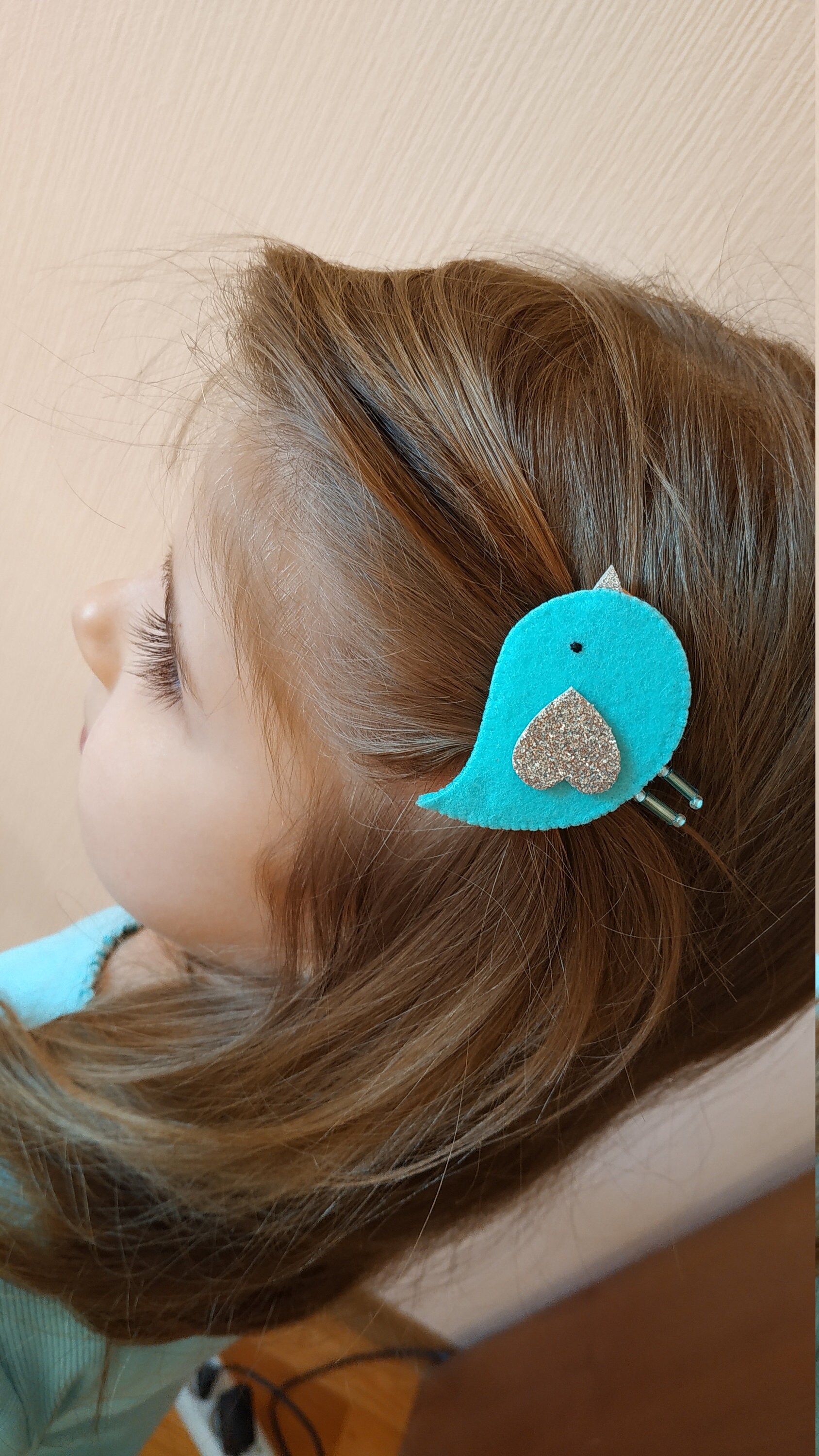 Bird hair clip barrette Feltie hair clips for toddler Hot Etsy