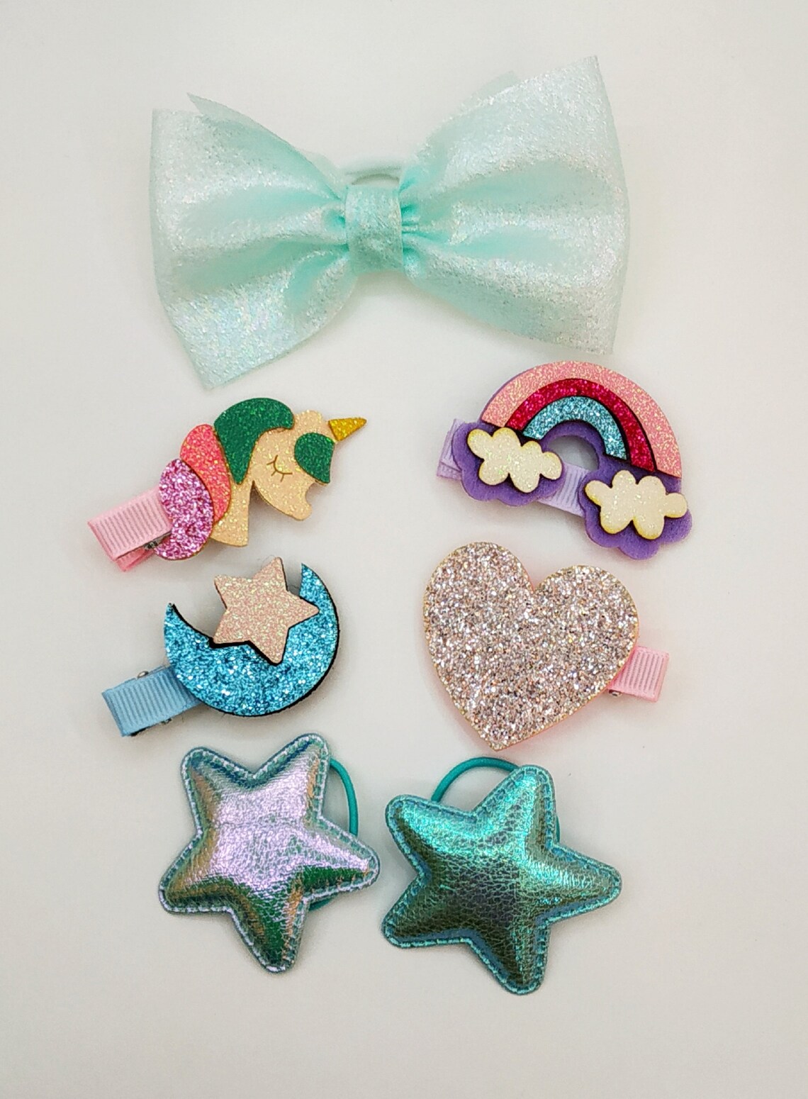 Beautiful hair clips SET Sparkly hair clips for toddlers Etsy