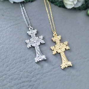 Armenian Cross Necklace in 925 Sterling silver