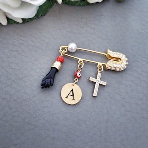 Custom Azabache Baby Pin