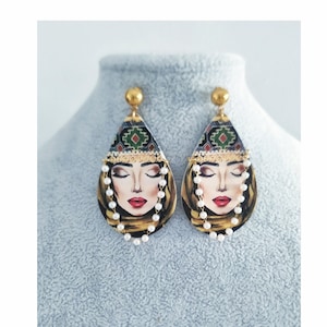 Armenian Girl in Taraz Earrings