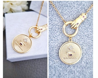 French Love Token, 18k Gold Filled, Augis Valentine Gifts