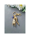 Italian Horn Keychain, Gold Maloik Hand, Mano Cornuto Bag Charm, Lucky Scaramanzia product logo