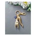 Italian Horn Keychain, Gold Maloik Hand, Mano Cornuto Bag Charm, Lucky Scaramanzia product logo