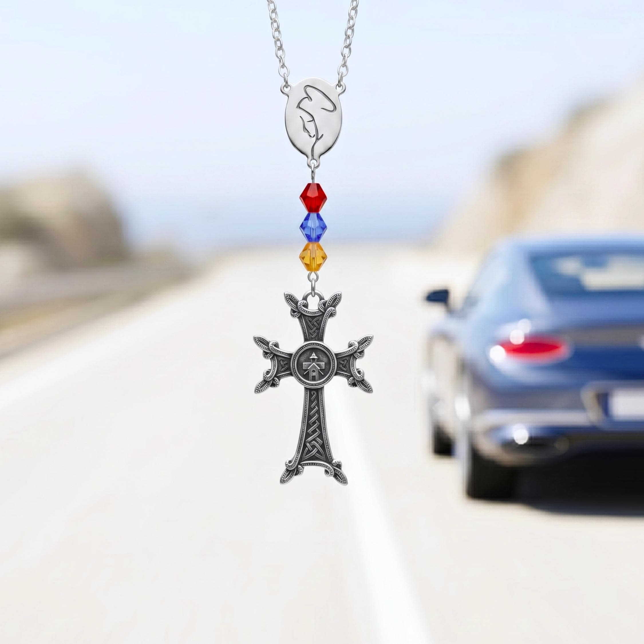 Armenian Cross Car Hanging, Khachkar Driver Blessing - Etsy