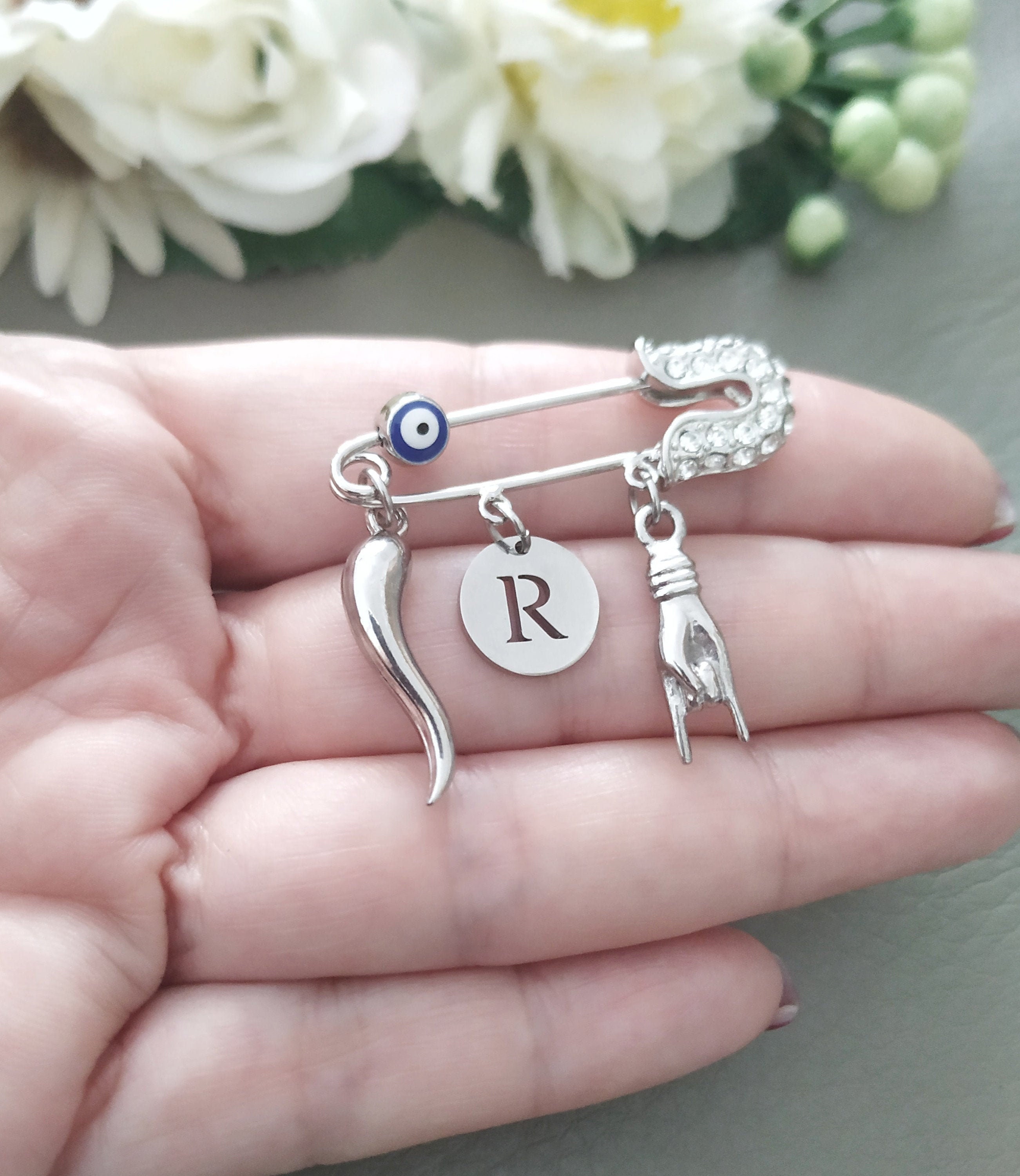 Spilla Da Bavero A Forma Di Proiettile - Acciaio, Chiusura Sicura - Foto 8