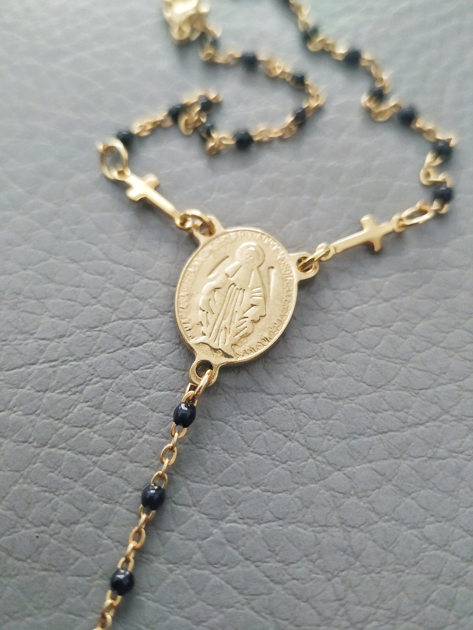 Italian Horn Car Pendant Black Cornicello Madonna Prayer Etsy