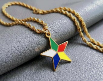 Large Druze Faith Star Pendant Necklace, Waterproof Steel Jewelry