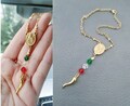 Italian Horn Car Rosary, Virgin Mary Cross Charms, Lucky Portafortuna Italy Gift product logo