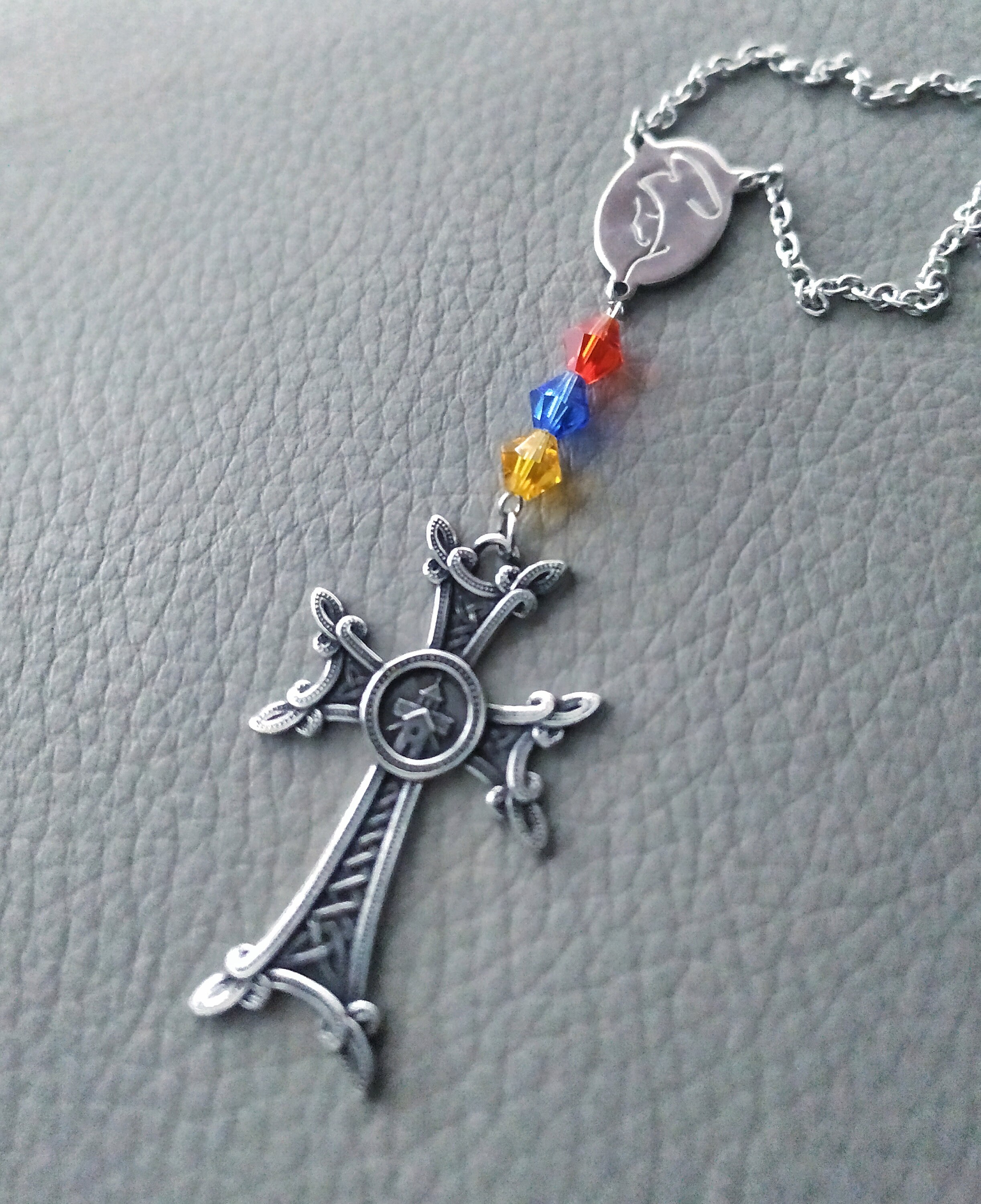 Armenian Car Rosary Mirror Charm, Protection Blessing