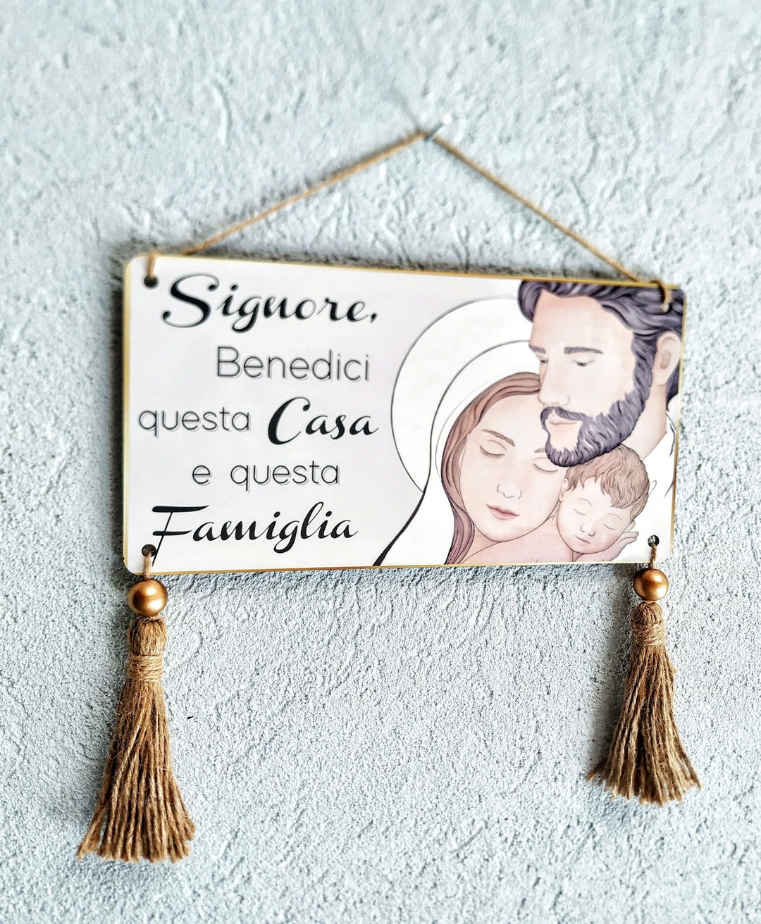 Cartello Decorativo Da Parete Bellewood Designs – 'Benedici Questa Casa' Con Pistola
