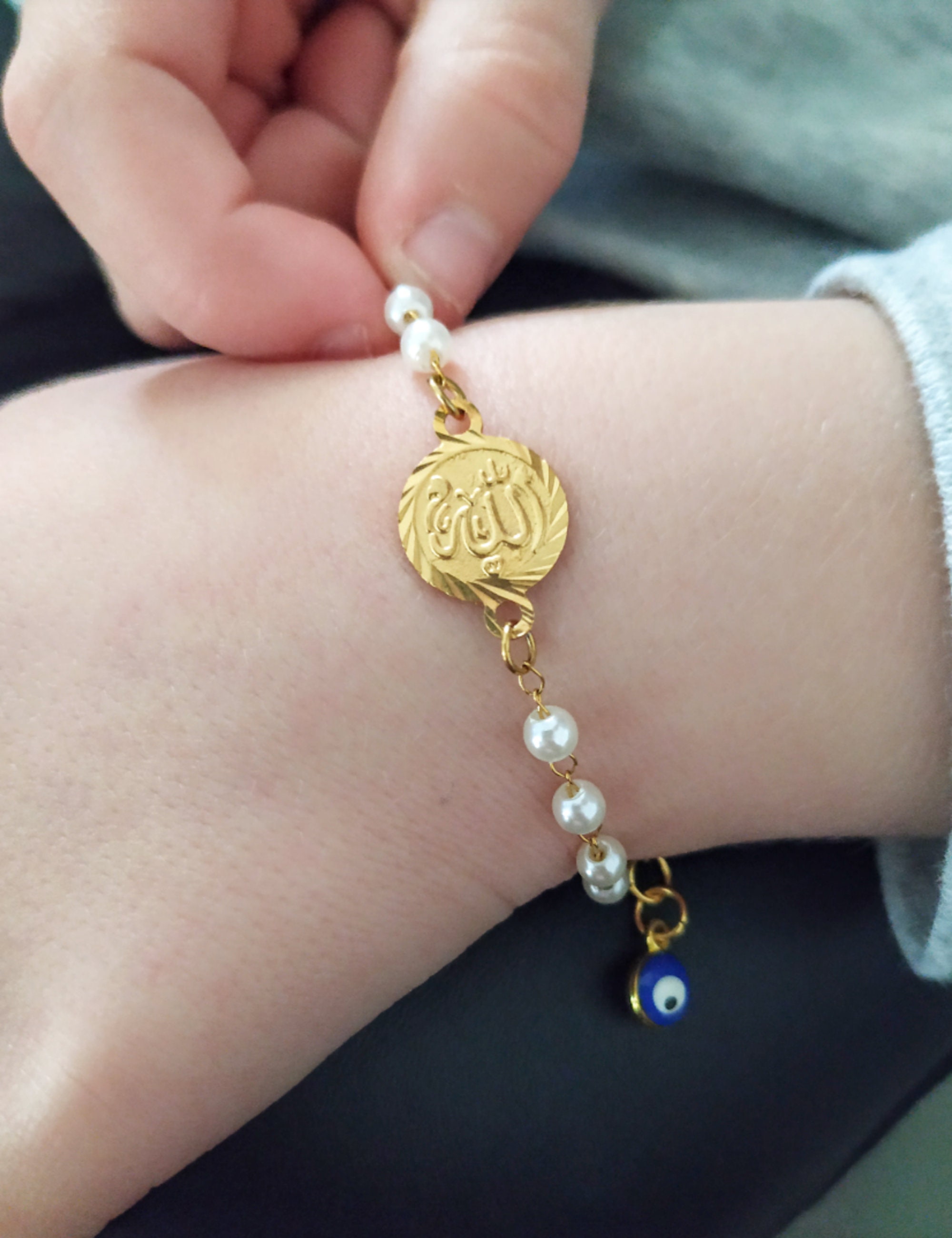 Islam Muslim Allah Acrylic Beads Bracelets 18mm Glass Snap Buttons Charms  Bracelet Islamic Jewelry Gifts