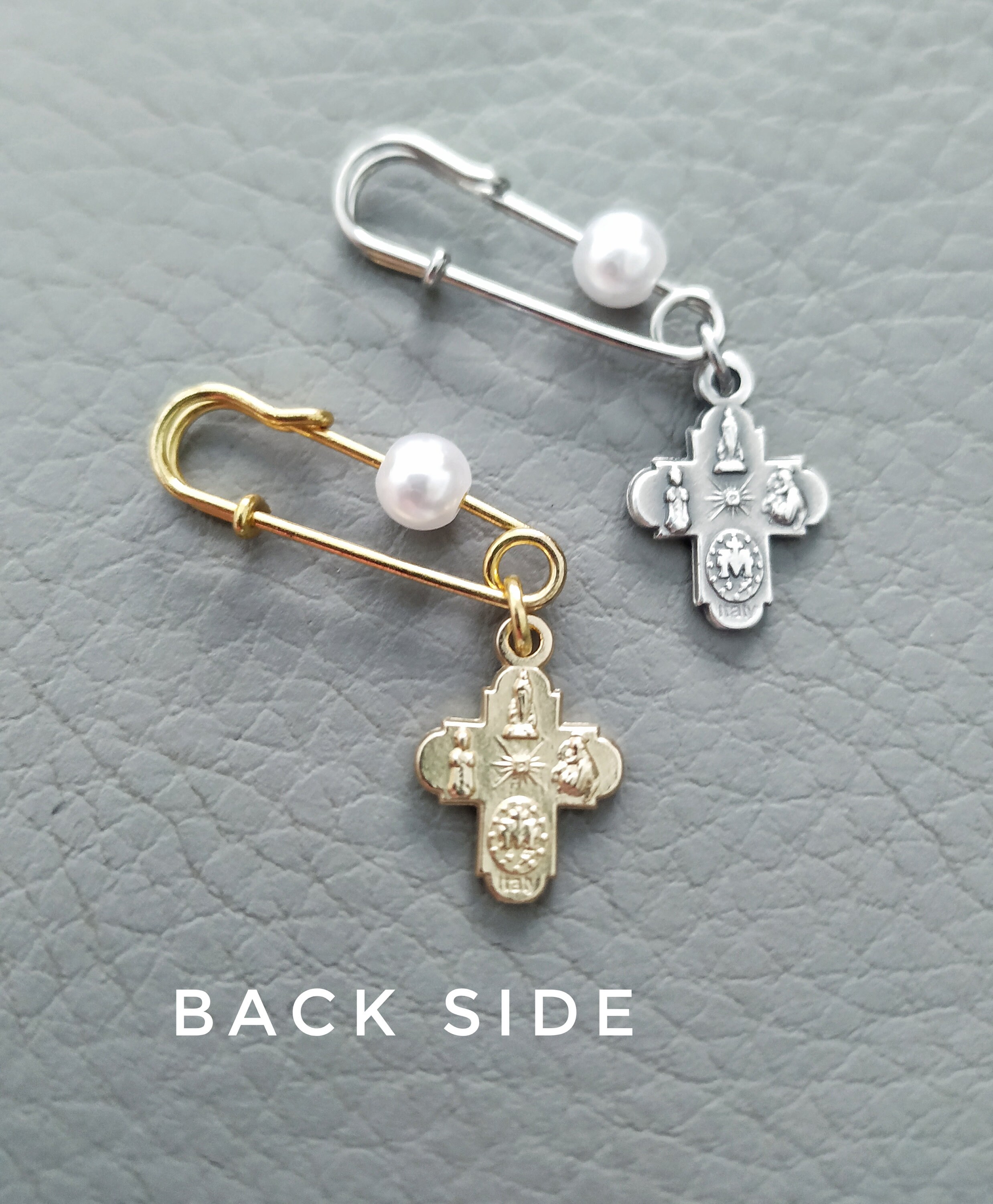 Four Way Cross Medal Baptism Pin, Baby Heirloom Keepsake - Etsy