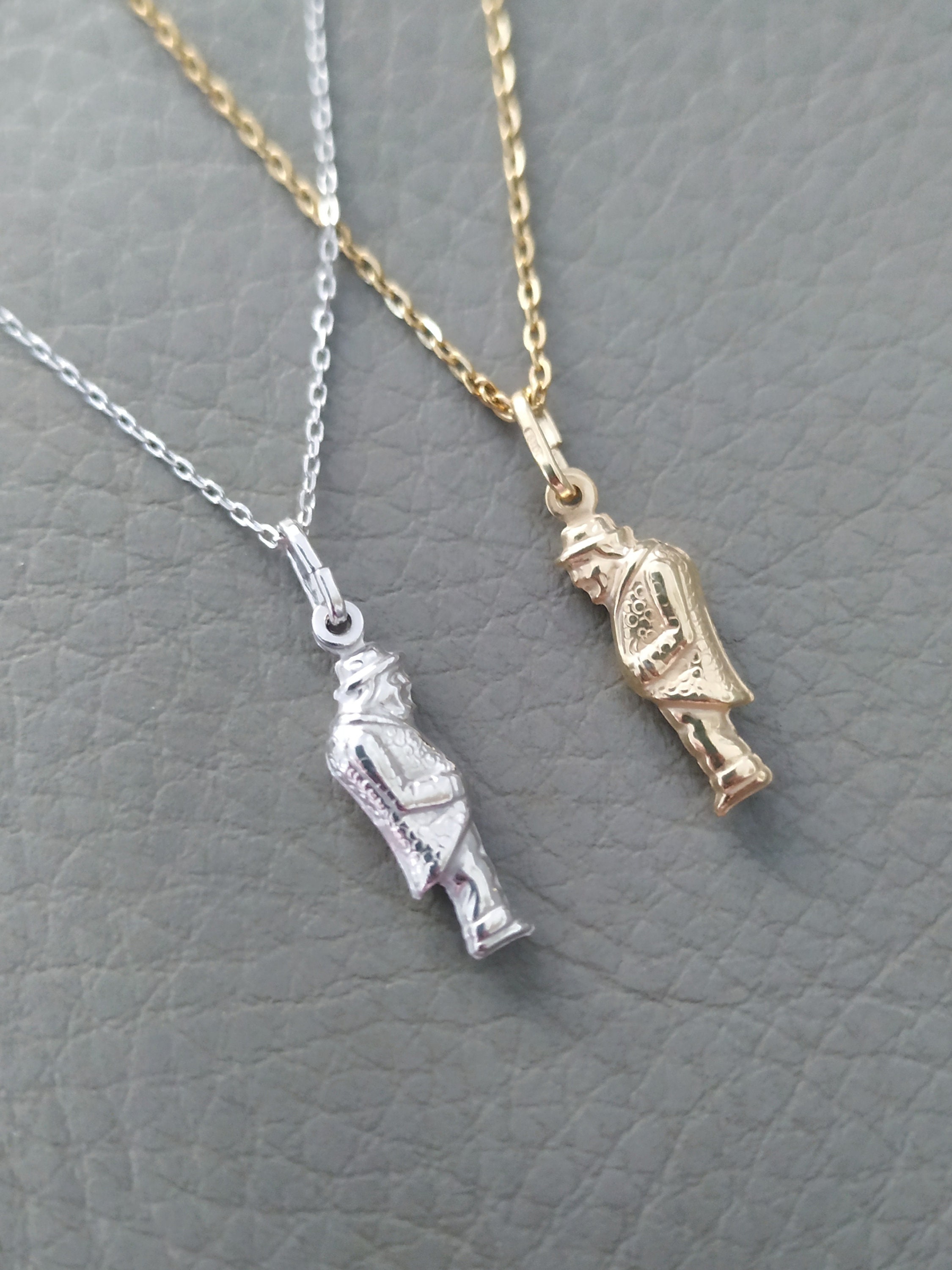 Collier Corne Italienne Shusukue - Argent 925 Porte-Bonheur - Pendentif 30mm - Chaîne Réglable 18+2"