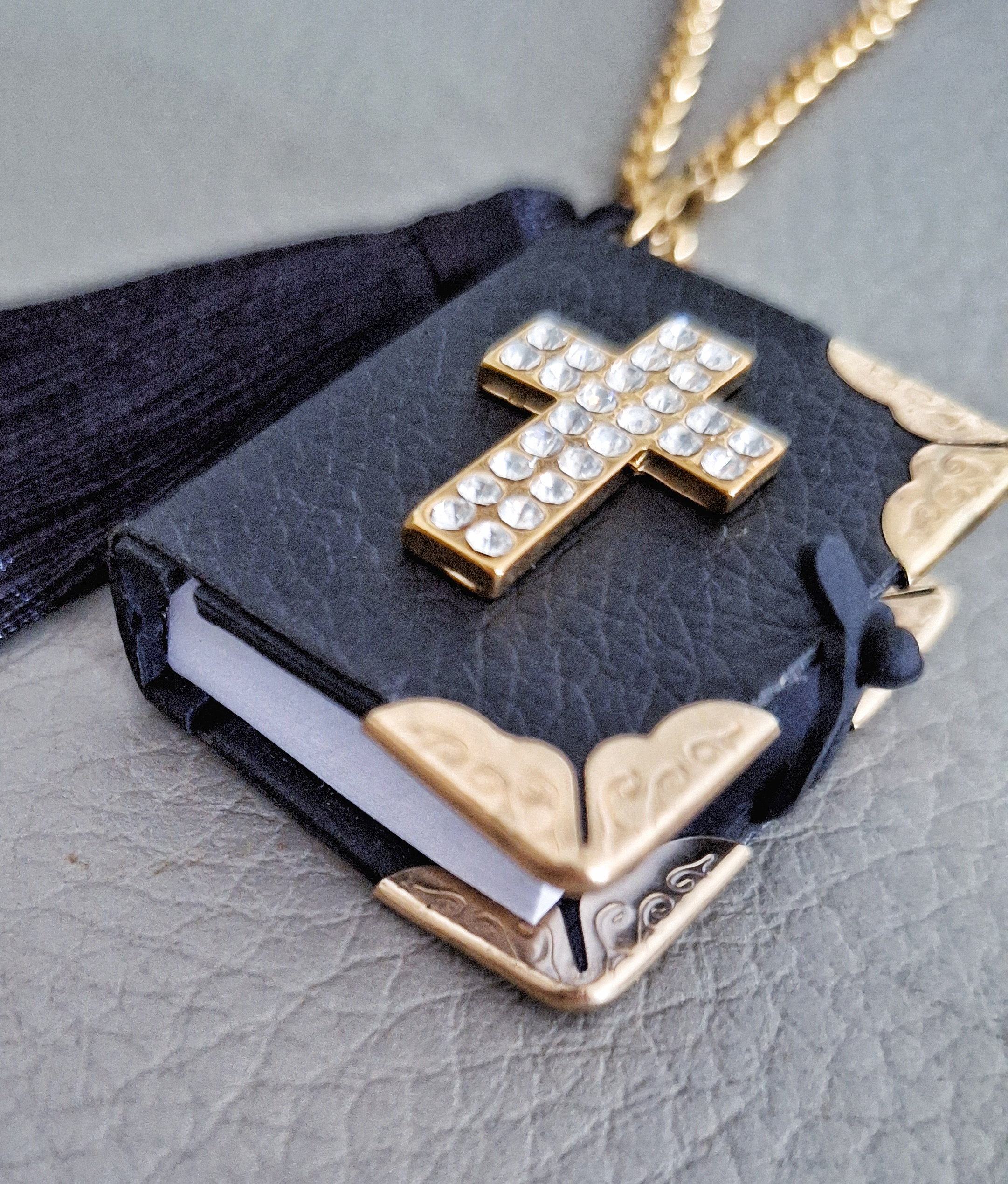 Ciondolo Croce Cristiana Per Specchietto Auto - Con Versetto Bibbia E Design Elegante - Foto 11