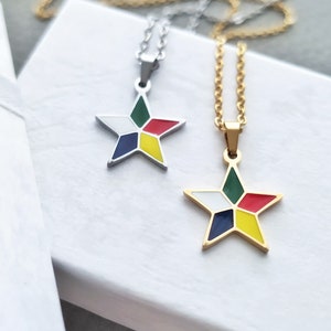 Druze Star Pendant Necklace