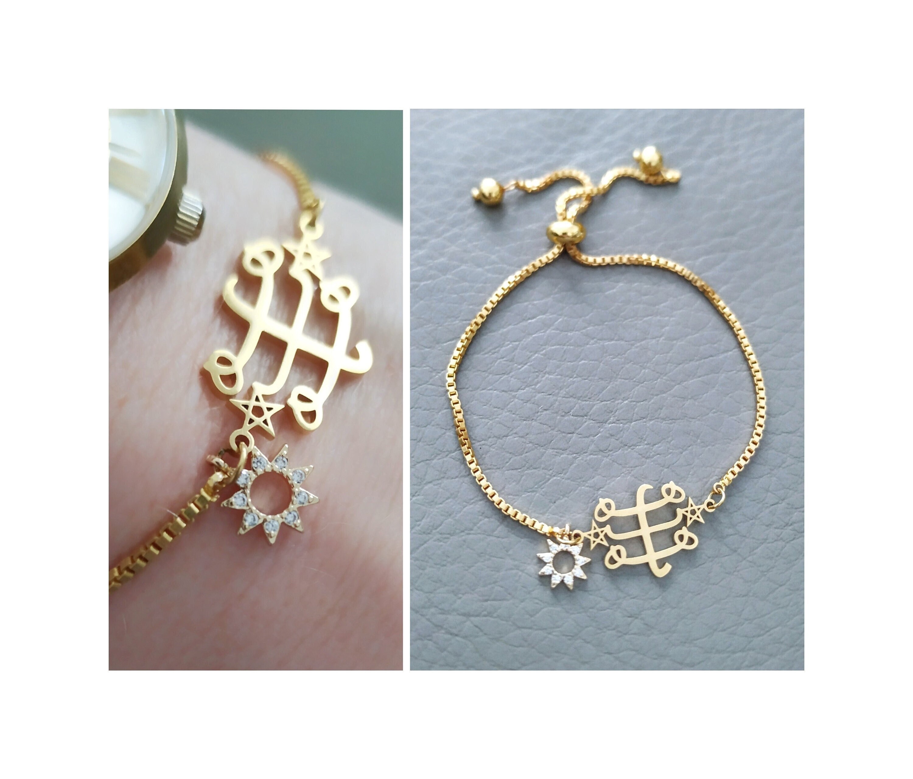 Pulsera bahá'í de angular joyería Bahai - Etsy