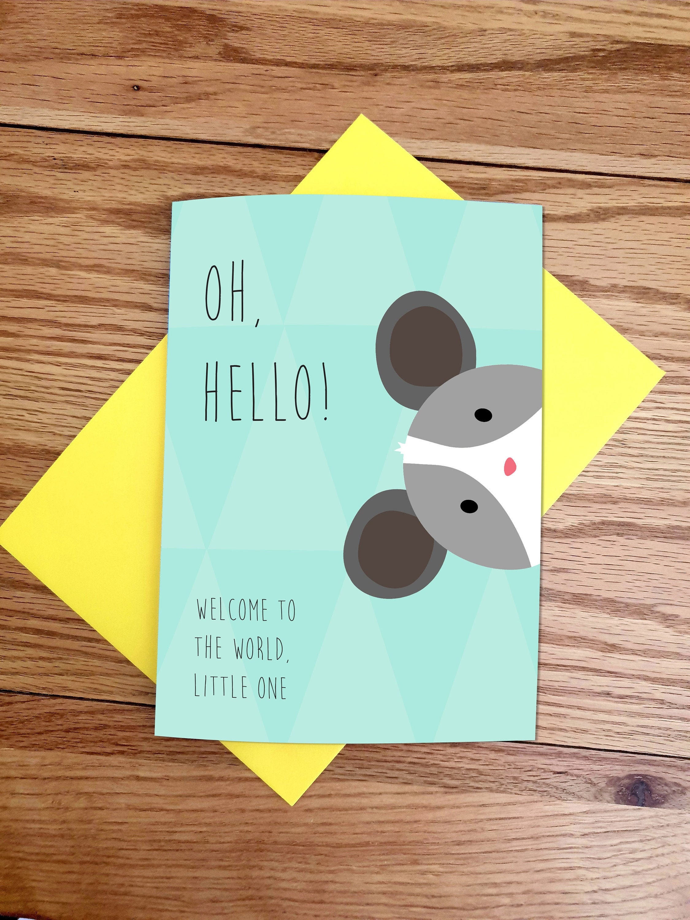 New baby card baby boy gift personalised A5 card Etsy