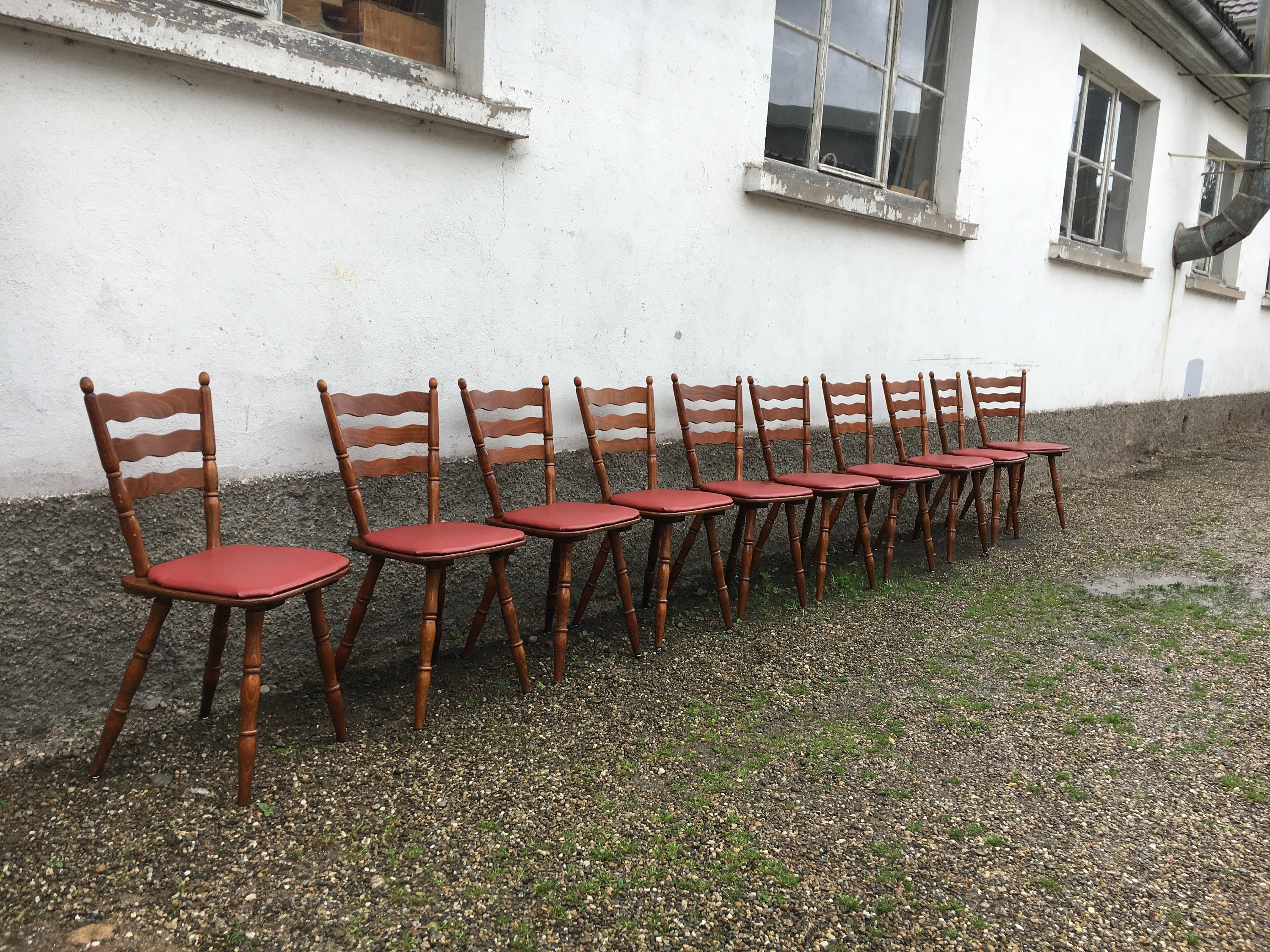 Chaises Bistrot Brasserie Vintage Scandinave Galette Coloré - 1950 1960 Style Tapiovaara